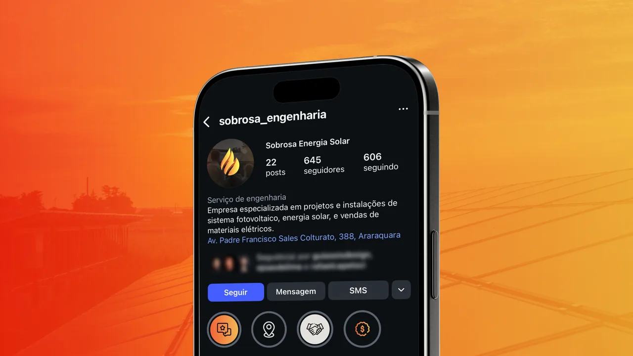 Perfil Instagram Sobrosa Engenharia